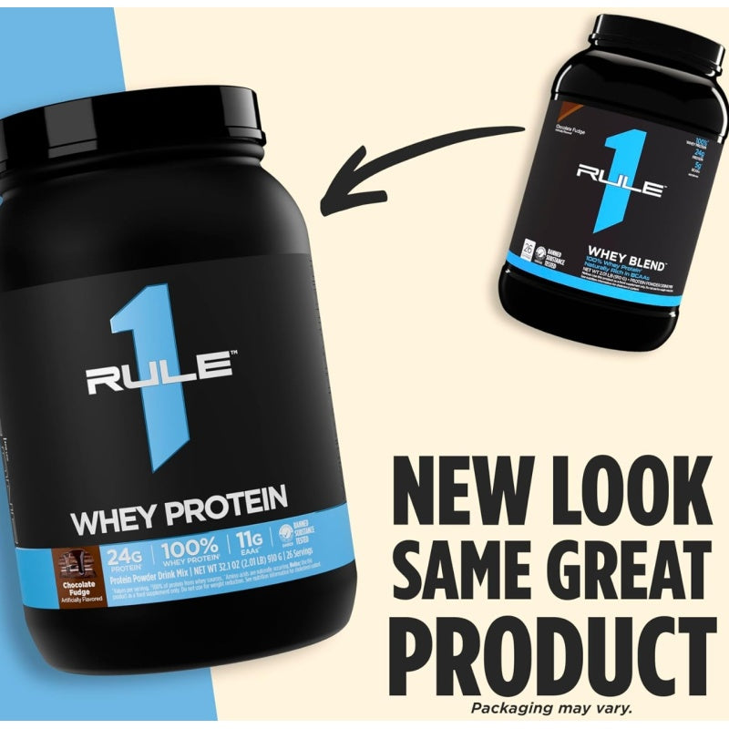 RULE1 Whey Protein 5 lbs (2250g) 68 serv Frozen Banana