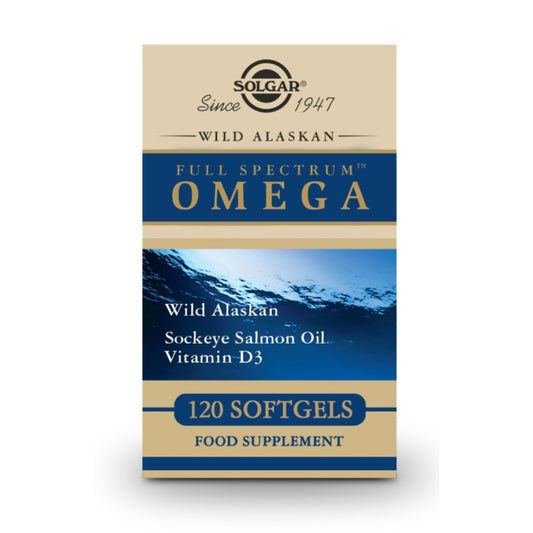 SOLGAR Full Spectrum Omega Salmon Oil 120 Softgels