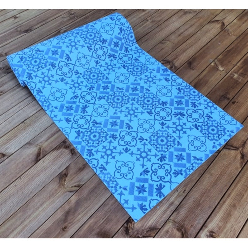 Pilatese/Jooga treeningmatt 600x1800x4mm koos kotiga BLUE